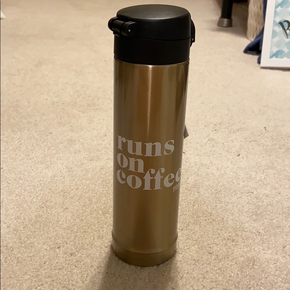 pink thermos water bottle